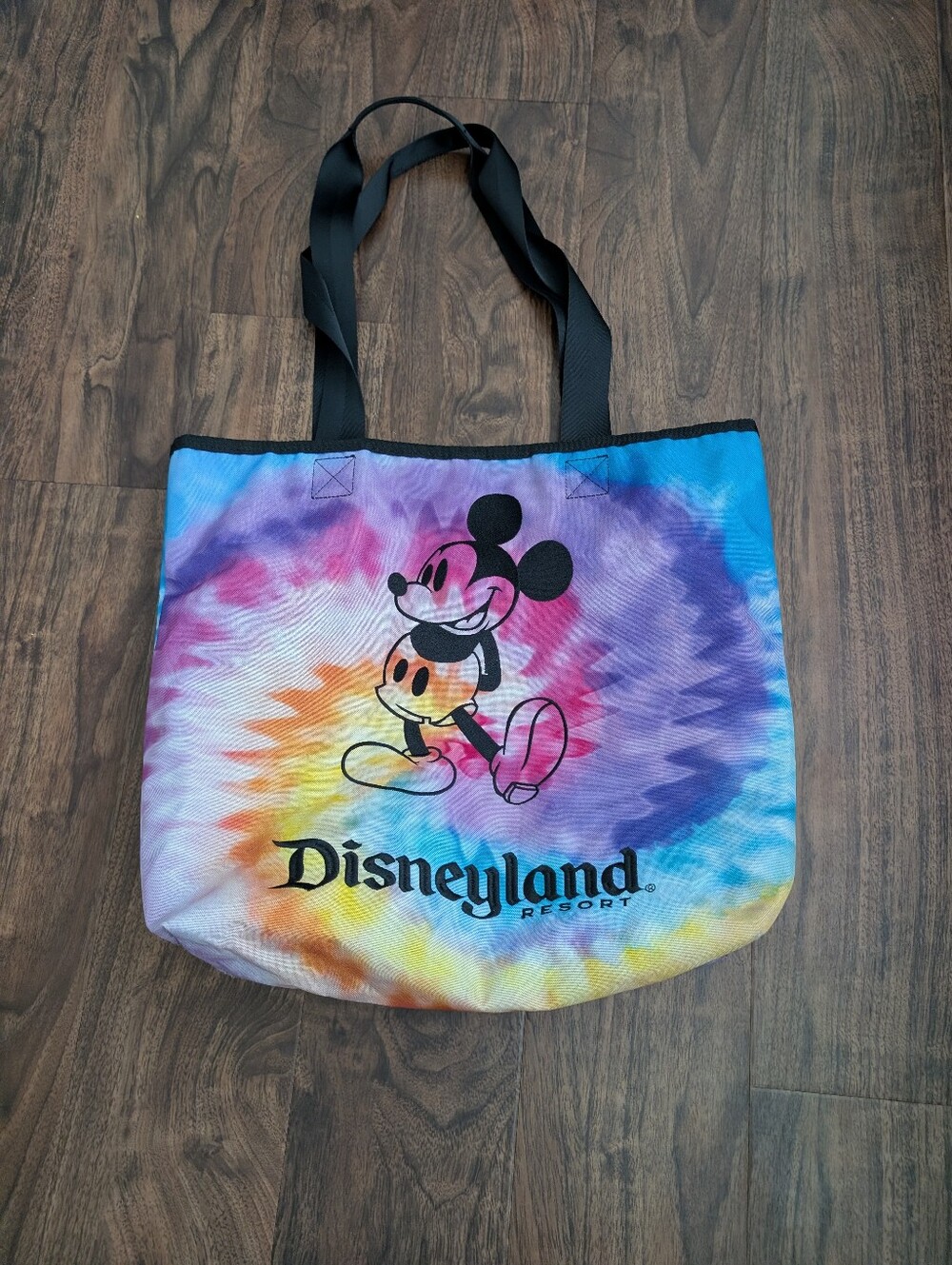 Disneyland Resort Tie-Dye Mickey Mouse Tote Bag - Multicolor Large